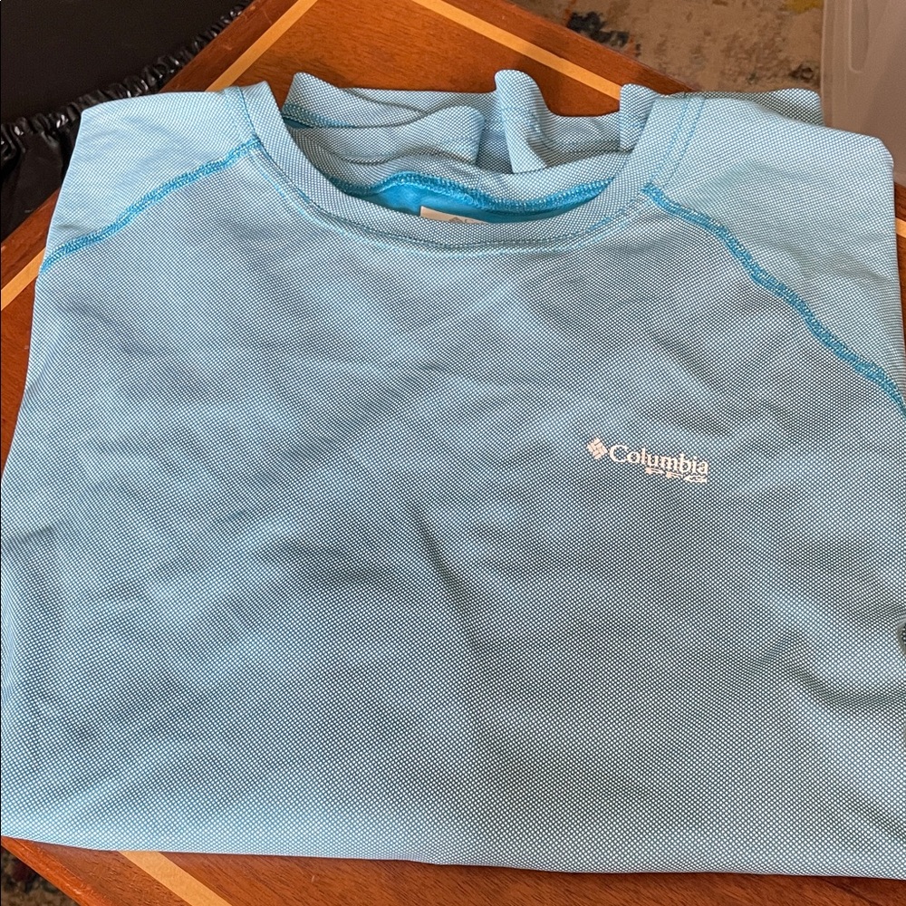 Columbia PFG men’s XXL/2TG Sky Blue Crewneck Long Sleeve Outdoor Comfort Shirt